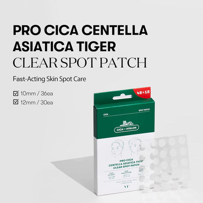 VT Pro Cica Centella Asiatica Tiger Clear Spot Patch Set