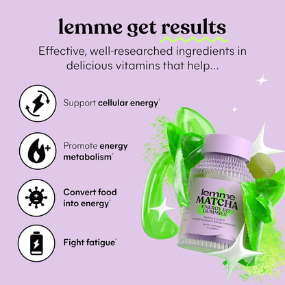 Lemme Matcha Superfood Energy Gummies