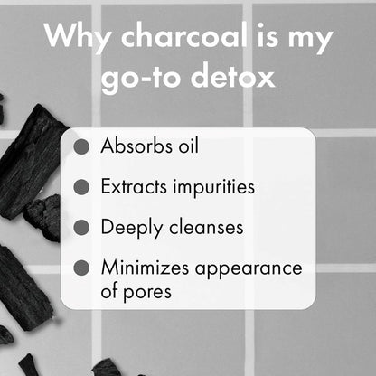 Huda Beauty Wishful Yo Detox Charcoal Face & Body Enzyme Scrub