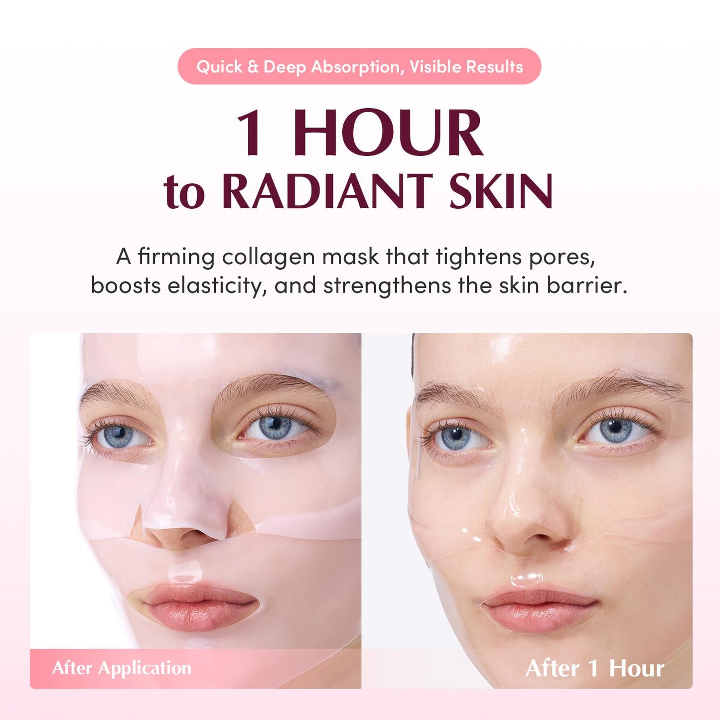 EQQUALBERRY - Collagen Pore-tight up Hydrogel Mask Set