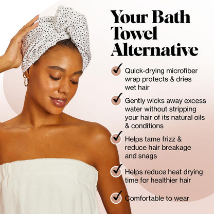 Kitsch Microfiber Hair Towel Wrap for Women