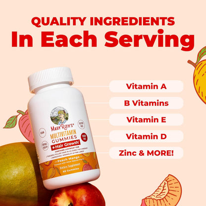 MaryRuth's Multivitamin + Hair Growth Gummies