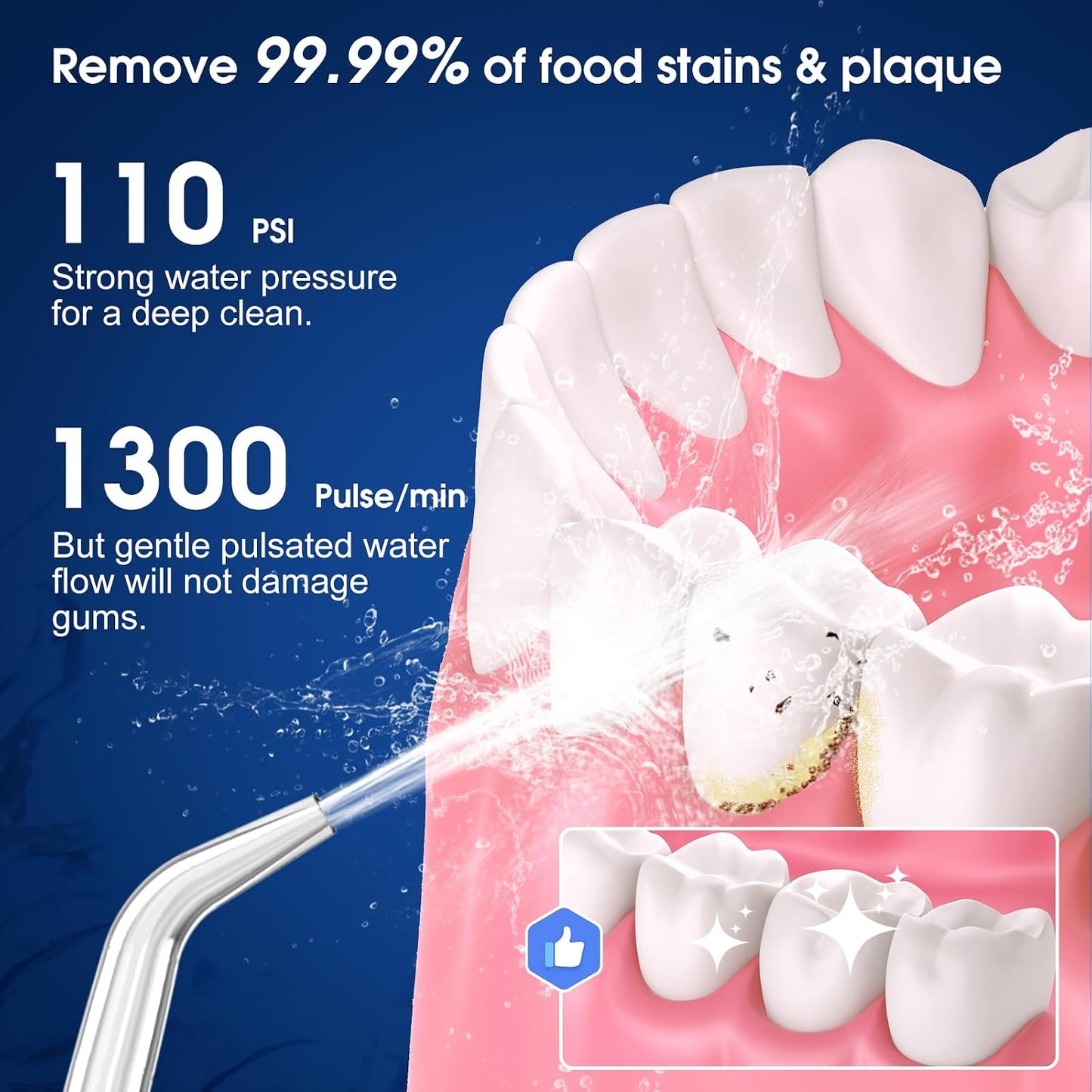 H2ofloss Water Flosser Professional Cordless Dental Oral Irrigator
