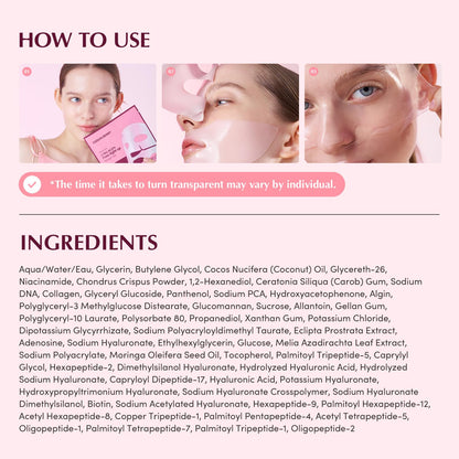 EQQUALBERRY - Collagen Pore-tight up Hydrogel Mask Set