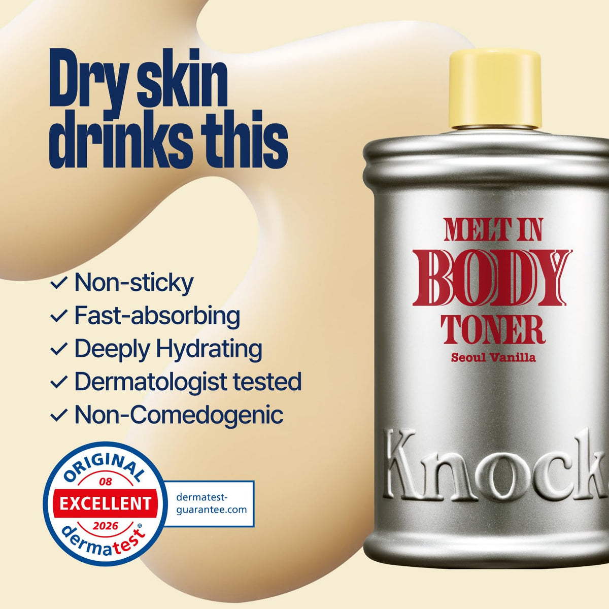 Knock, Melt in Body Toner Seoul Vanilla
