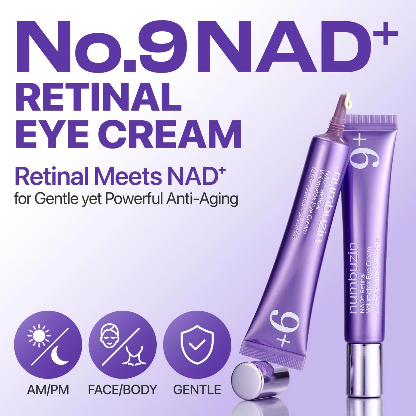 numbuzin No.9 NAD+ Retinal Volumetox Eye Cream Tube Type
