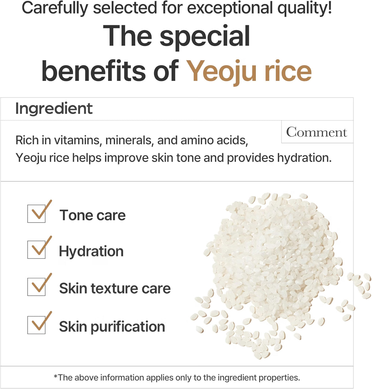 I'm from Rice Toner