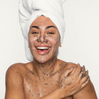 Huda Beauty Wishful Yo Detox Charcoal Face & Body Enzyme Scrub