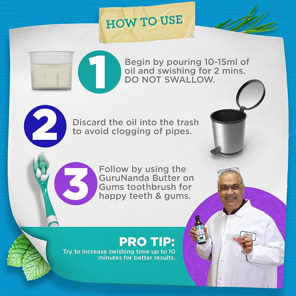 Guru Nanda CocoMint Oil Pulling Mouthwash