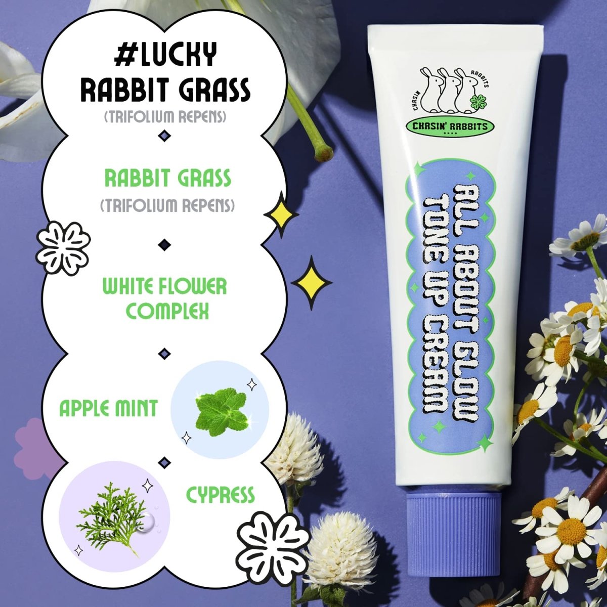 CHASIN' RABBITS - All About Glow Tone Up Cream – Radiantly