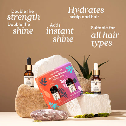 Fable&Mane Strength & Shine Hair Oiling Duo