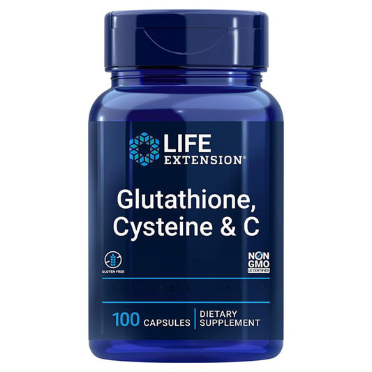 Life Extension Glutathione, Cysteine & C, 100 tabs
