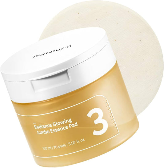 numbuzin No.3 Radiance Glowing Jumbo Essence Pad