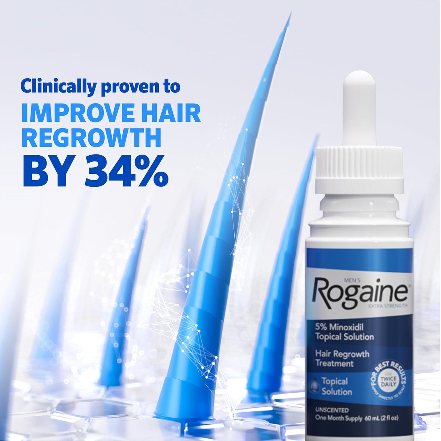Men’s Rogaine Extra Strength 5% Minoxidil Topical Solution