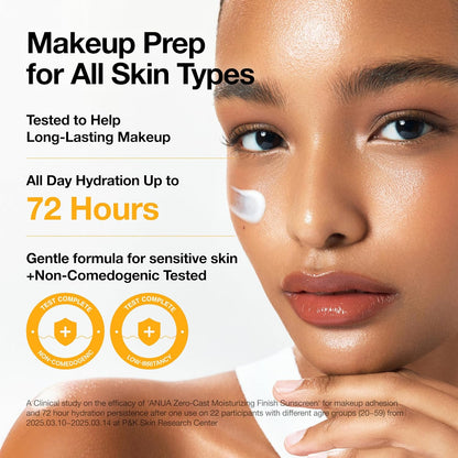 Anua Zero-Cast Moisturizing Finish Sunscreen