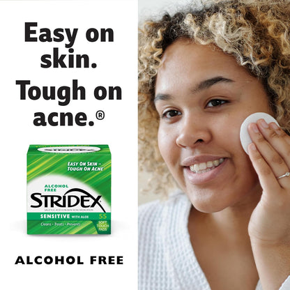 STRIDEX Sensitive with Aloe Salicylic Acid 0.5% Soft Touch Pads