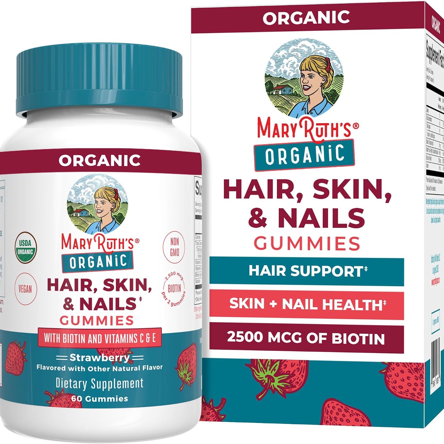 Mary Ruth's Organic Hair, Skin, & Nails Gummies