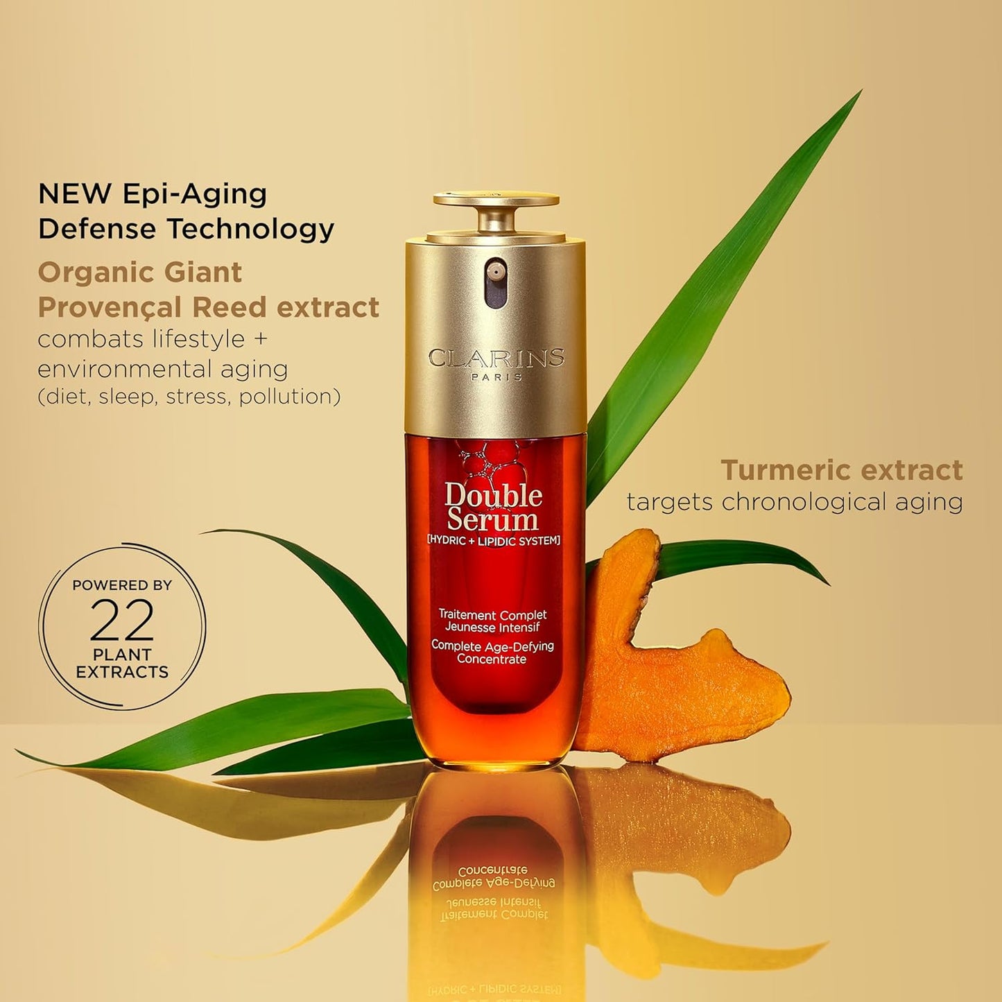Clarins DOUBLE SERUM To Firm, Boost Radiance & Refine Pores