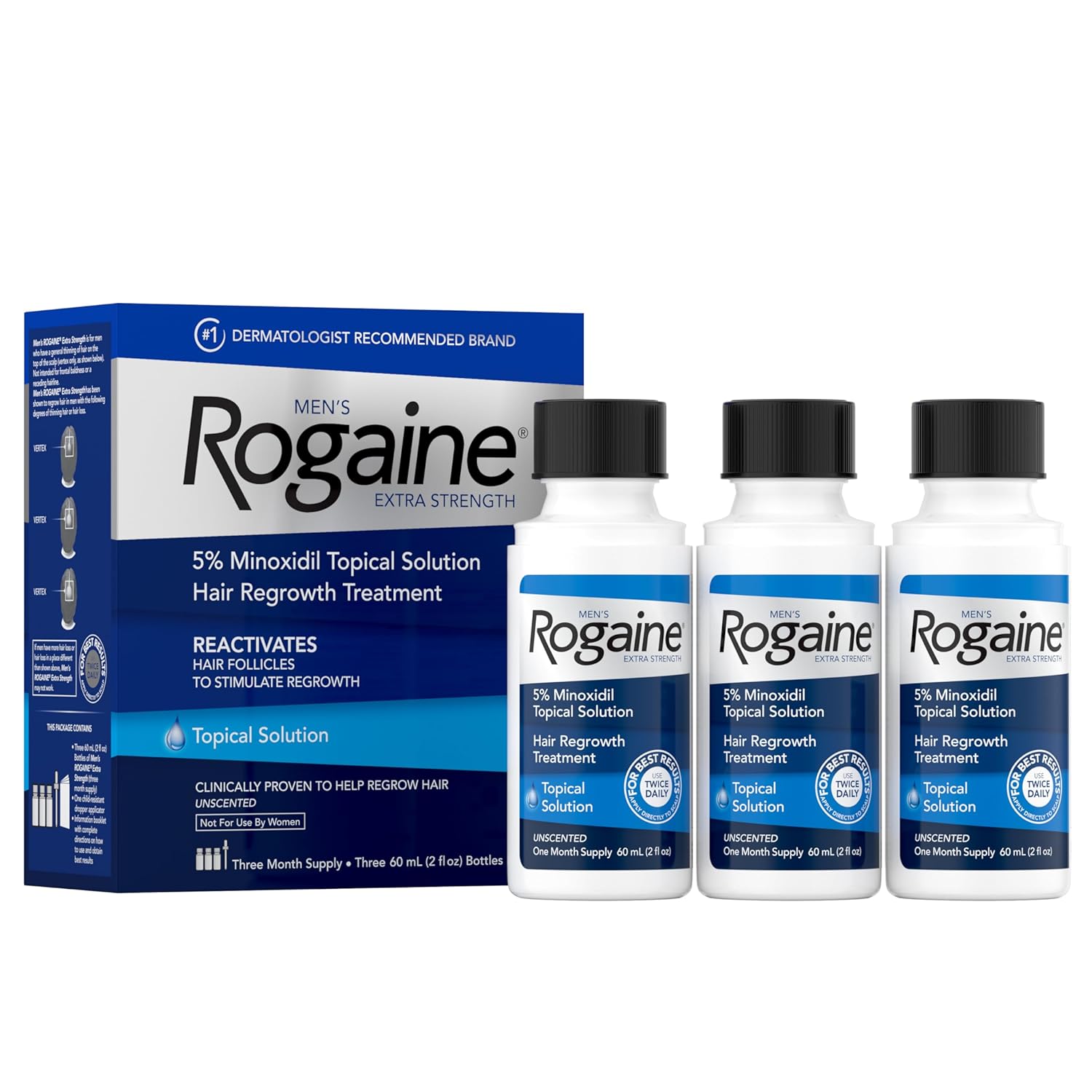 Men’s Rogaine Extra Strength 5% Minoxidil Topical Solution