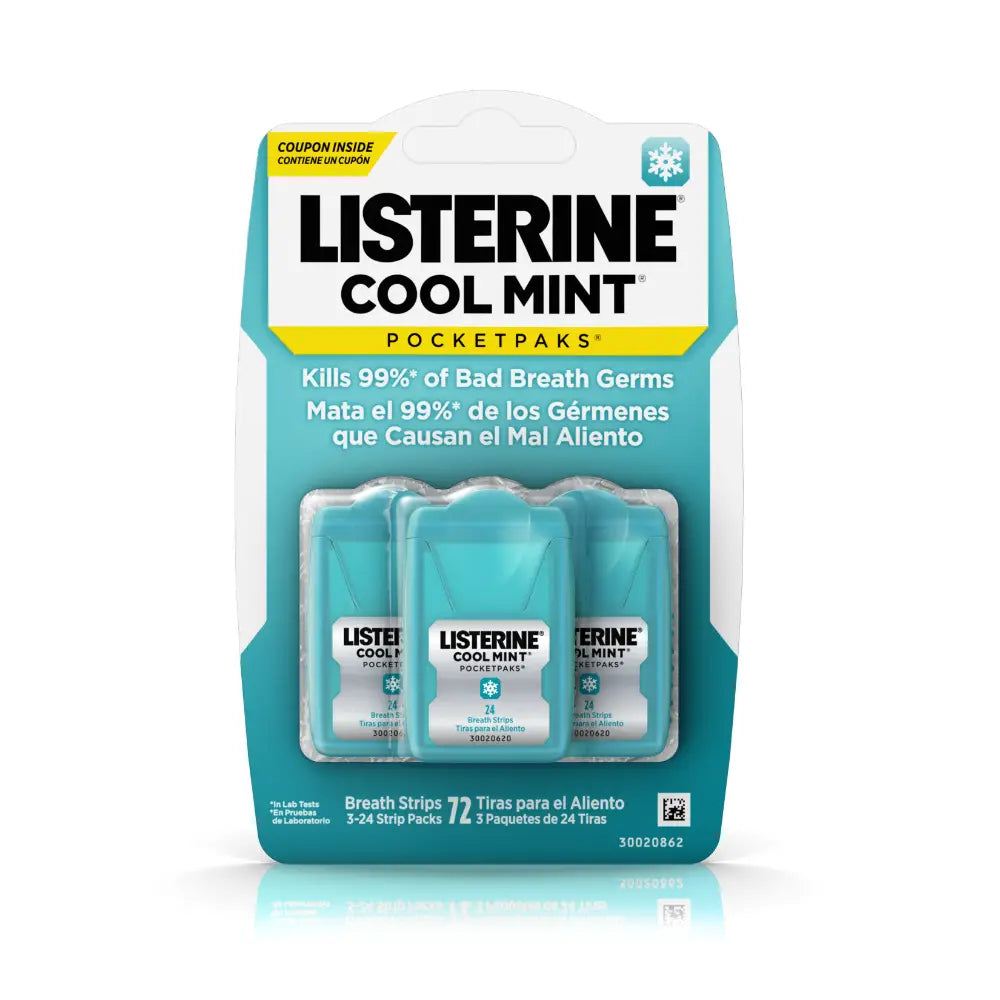Listerine Cool Mint PocketPaks, 72-Strip Pack