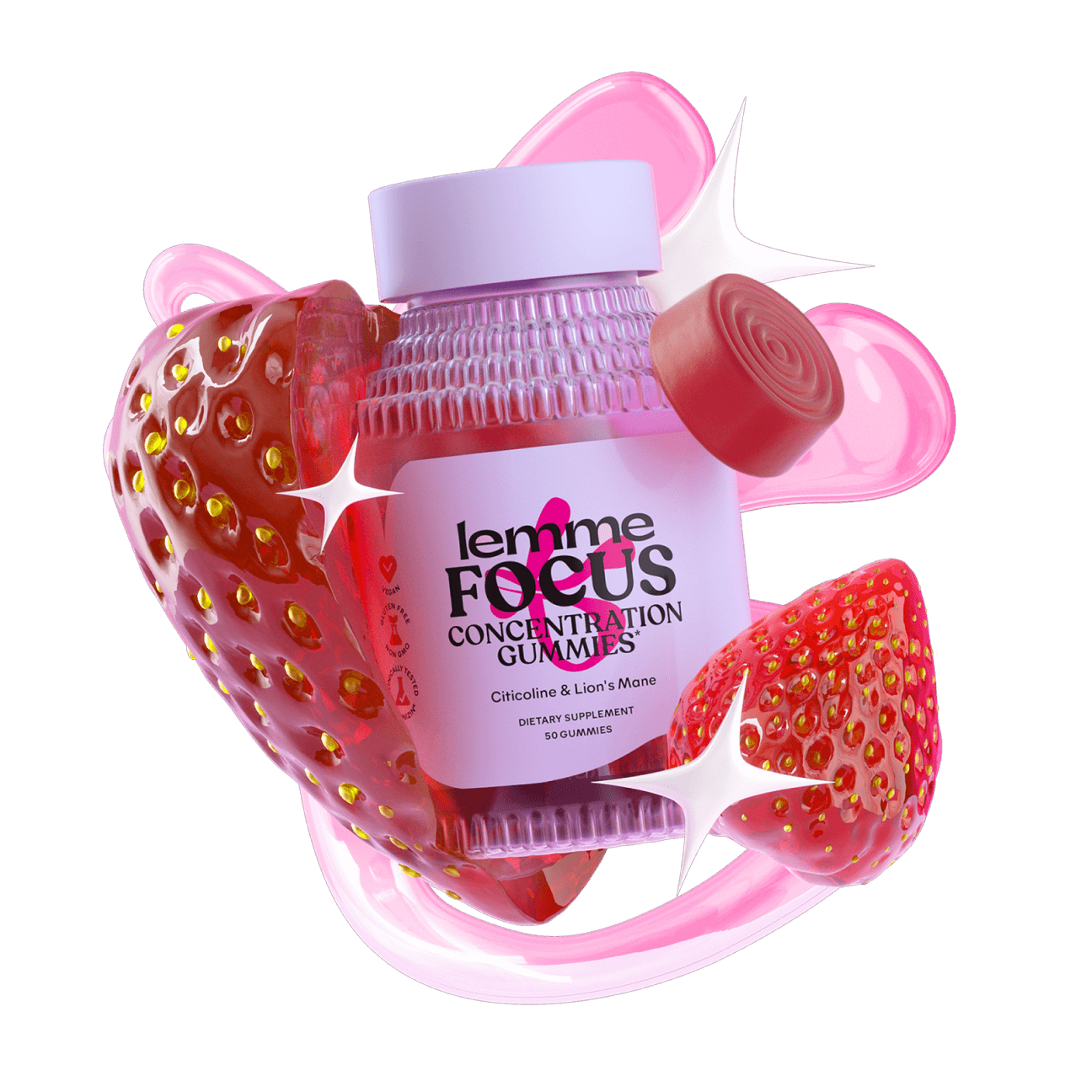 Lemme Focus Concentration & Brain Health Gummies