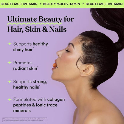 Lemme Glow Collagen Gummies for Thick Hair, Strong Nails & Healthy Skin