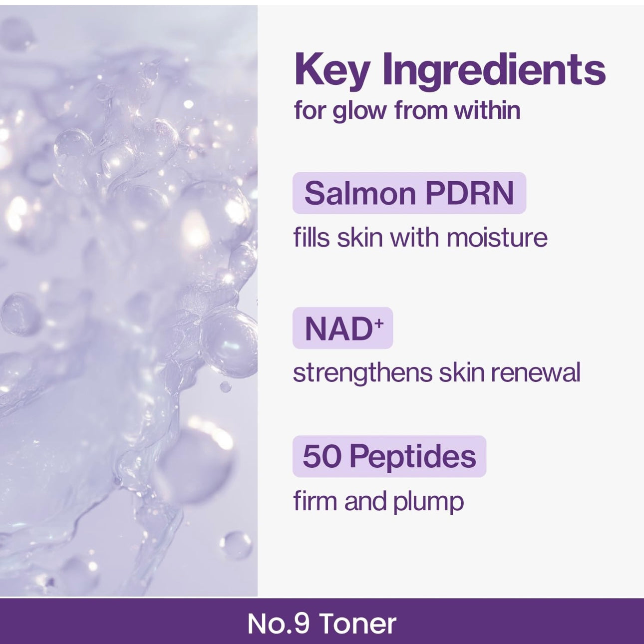 numbuzin No.9 NAD+ PDRN Glow Boosting Toner