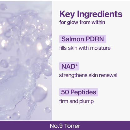 numbuzin No.9 NAD+ PDRN Glow Boosting Toner