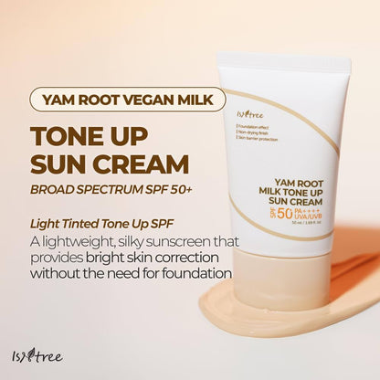 Isntree Yam Root Milk Tone Up Sun Cream
