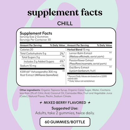 Lemme Chill Stress Relief Gummies