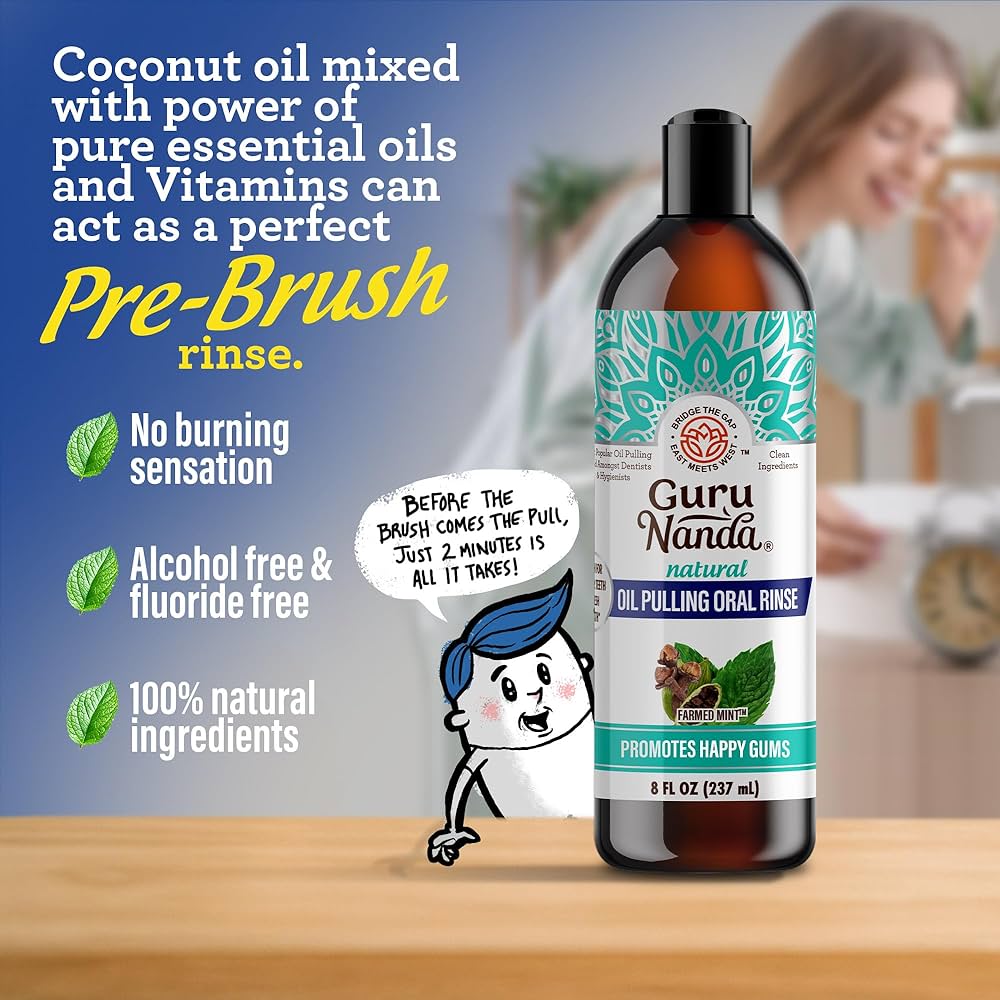 Guru Nanda CocoMint Oil Pulling Mouthwash
