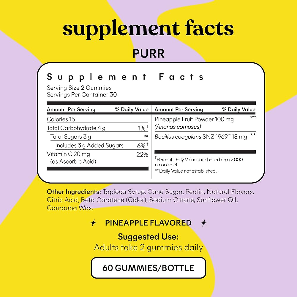Lemme Purr Vaginal Probiotic Gummies