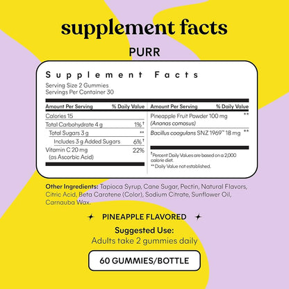 Lemme Purr Vaginal Probiotic Gummies