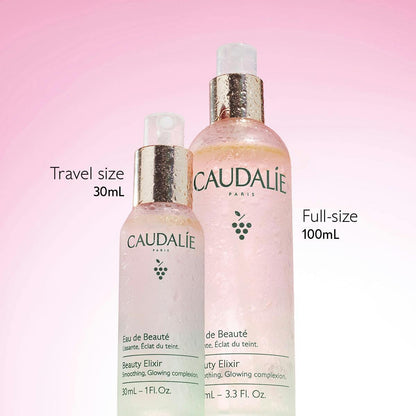 Caudalie Beauty Elixir Prep, Set Makeup, Glow Face Mist