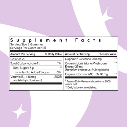 Lemme Focus Concentration & Brain Health Gummies