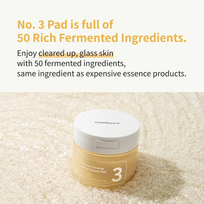 numbuzin No.3 Radiance Glowing Jumbo Essence Pad