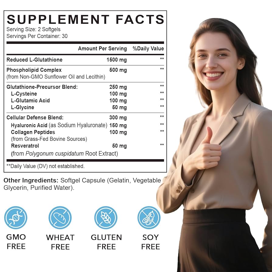 Corporalight Liposomal Glutathione 2550 Mg 60 Softgels