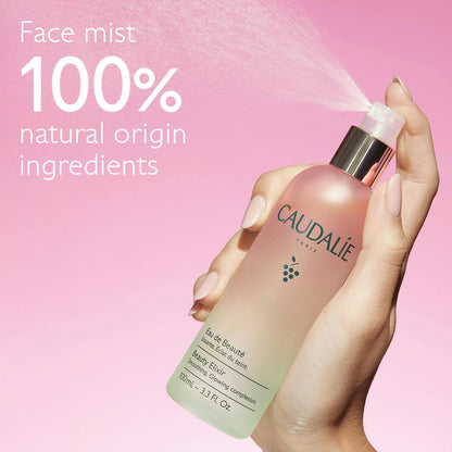 Caudalie Beauty Elixir Prep, Set Makeup, Glow Face Mist