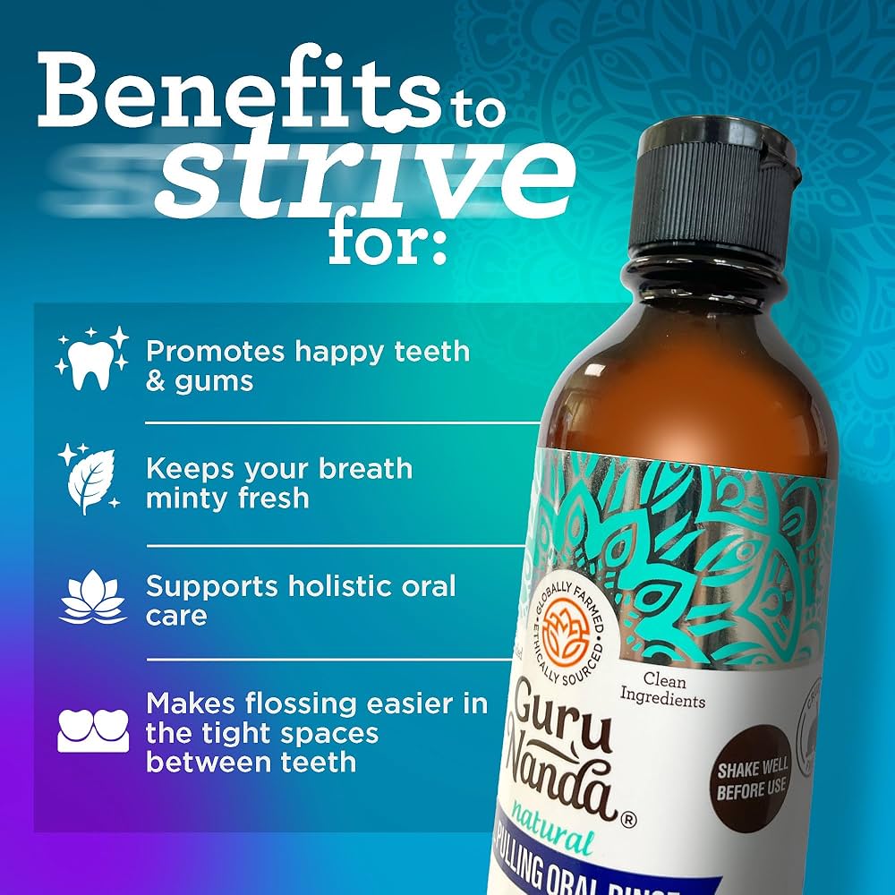 Guru Nanda CocoMint Oil Pulling Mouthwash