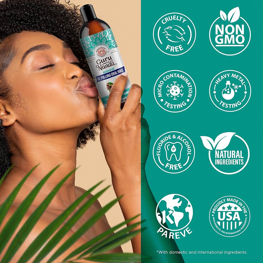 Guru Nanda CocoMint Oil Pulling Mouthwash