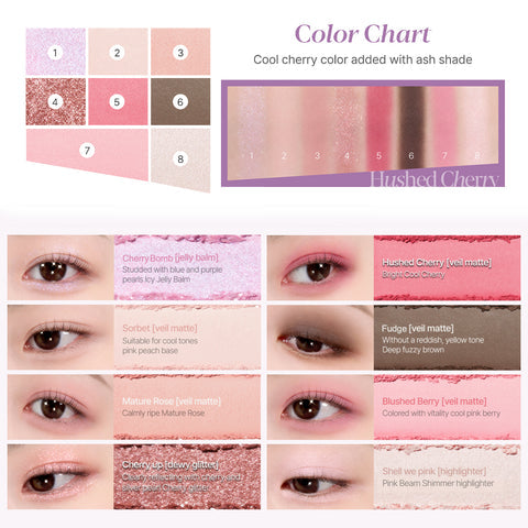 espoir Real Eye Palette All New Hushed Cherry Edition