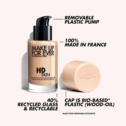 Make Up Forever HD Skin Long-Lasting Waterproof Natural Matte Foundation