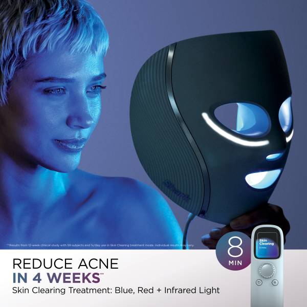 Shark™ CryoGlow™ Red Blue & Infrared iQLED Face Mask & Under Eye Cooling