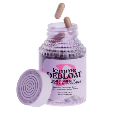 Lemme Debloat Prebiotic, Probiotic & Digestive Enzyme Capsules