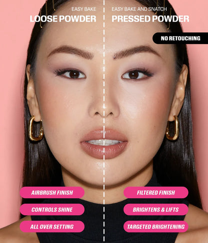 Huda Beauty Easy Bake and Snatch Pressed Brightening and Setting Powder