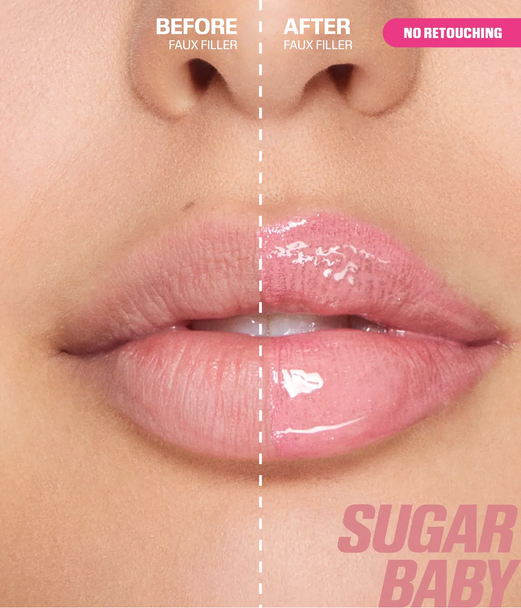 Huda Beauty FAUXFILLER Extra Shine Lip Gloss