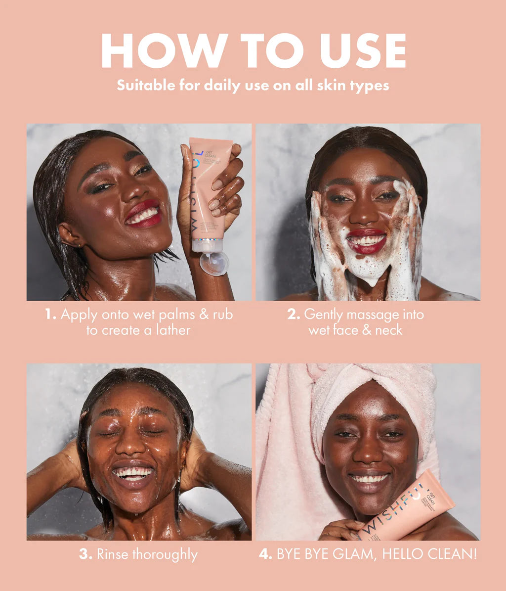 Huda Beauty Get Clean 2% PHA & Sea Moss Gentle Foaming Cleanser