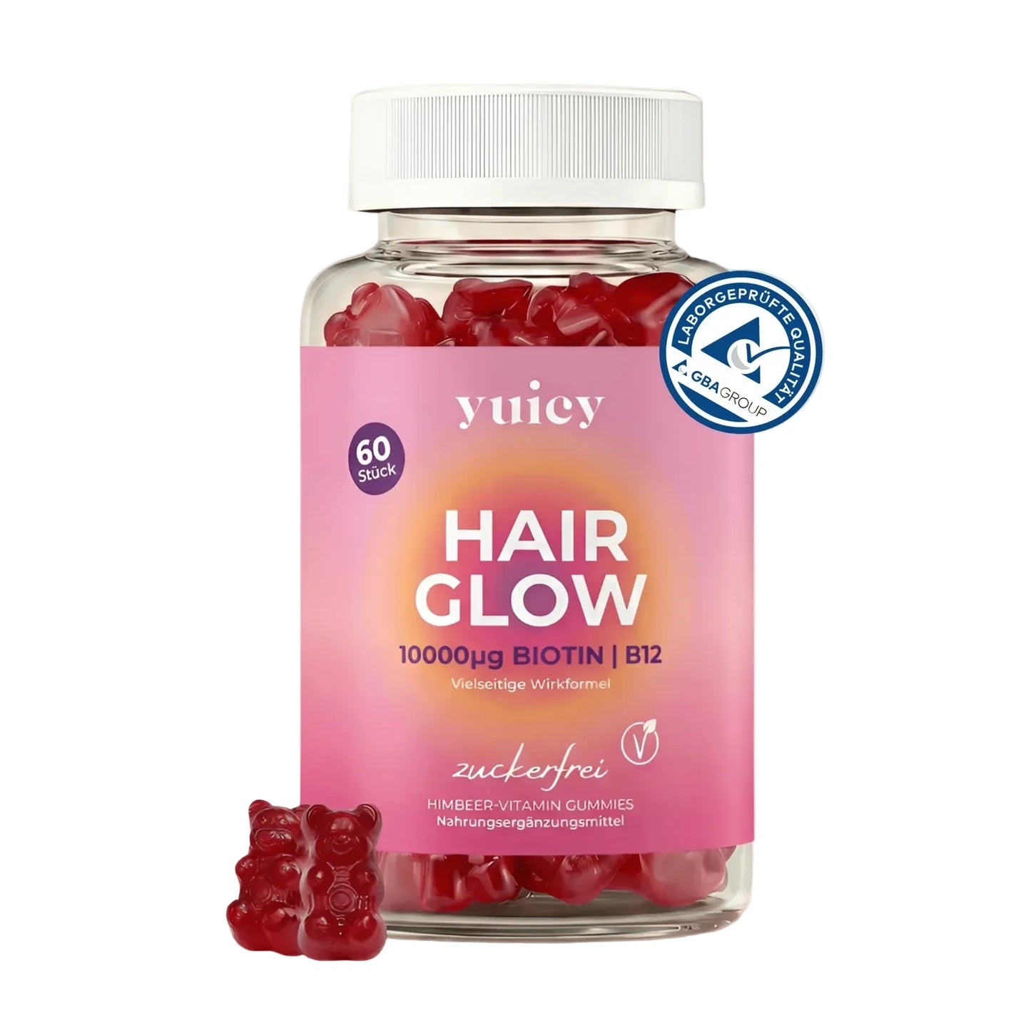 yuicy Hair Glow Biotin Gummies